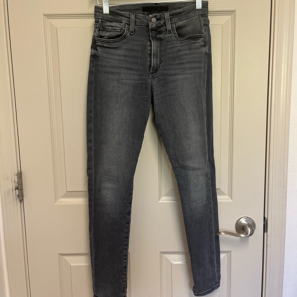 Joe’s jeans hi (rise) honey curvy skinny ankle black denim size 26